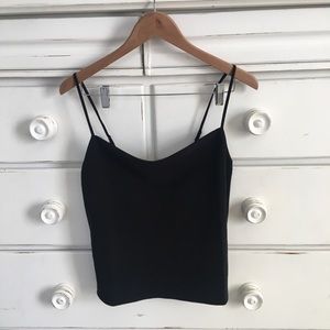 Forever 21 Black Cowl Neck Tank